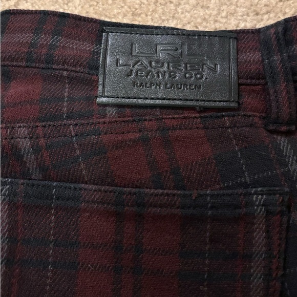 Ralph Lauren Plaid Jeans Modern Straight Size 8P - Picture 6 of 11
